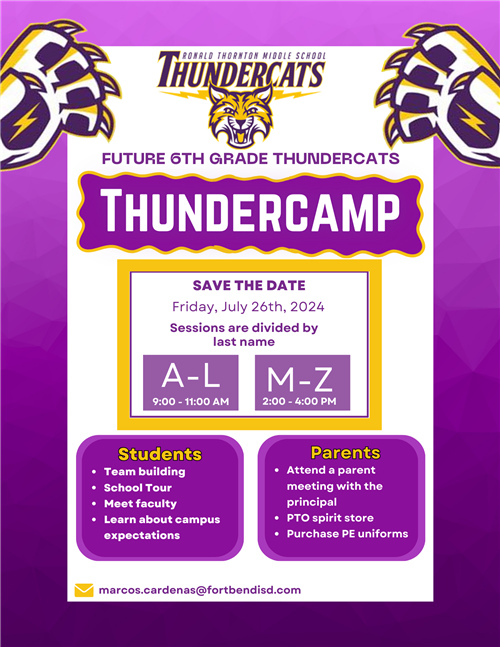 Thundercamp is July 26, 2024